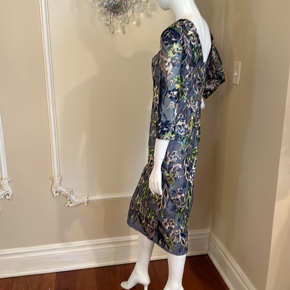JS Collections Women's Floral Sheath Dresses size 4 - Picture 6 of 14
